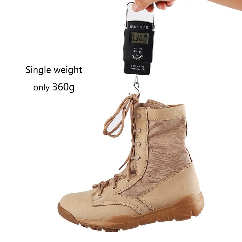 IODSON 8" Men's Military Tactical Boot Lightweight Breathable Work Boots Outdoor Hiking Combat Jungle Desert Boots - Image 2
